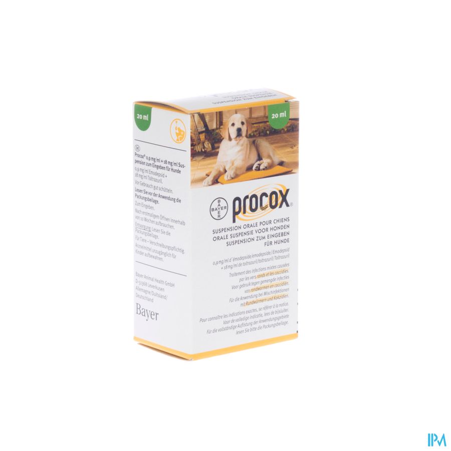 Procox Orale Suspensie Hond Fl 20ml Procox Orale Suspensie Hond Fl 20ml
