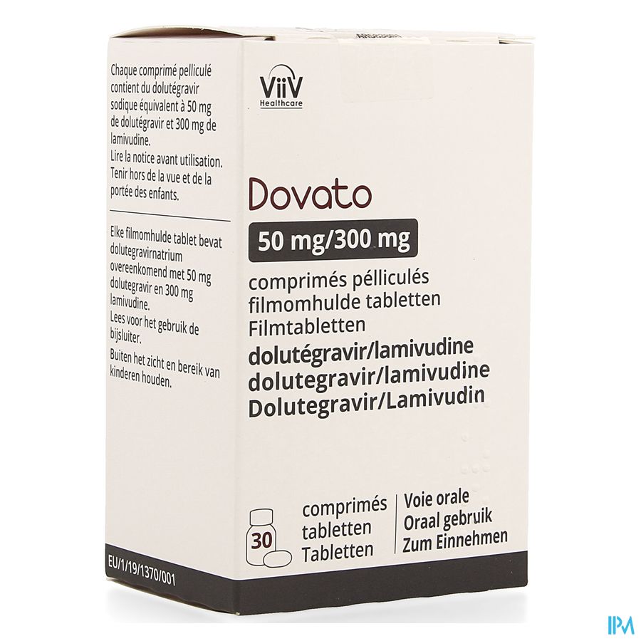 Dovato 50mg/300mg Flacon Filmomh Tabl 30 Dovato 50mg/300mg Flacon Filmomh Tabl 30