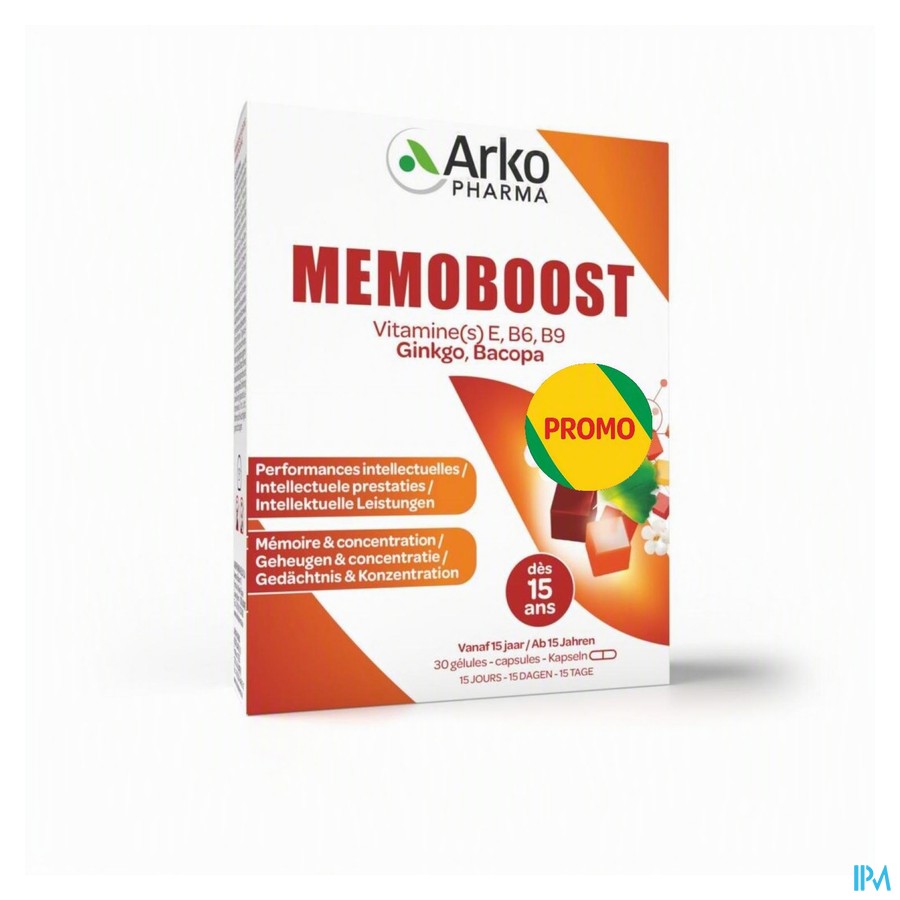 Memoboost Gingko Bacopa Caps 30 Promo