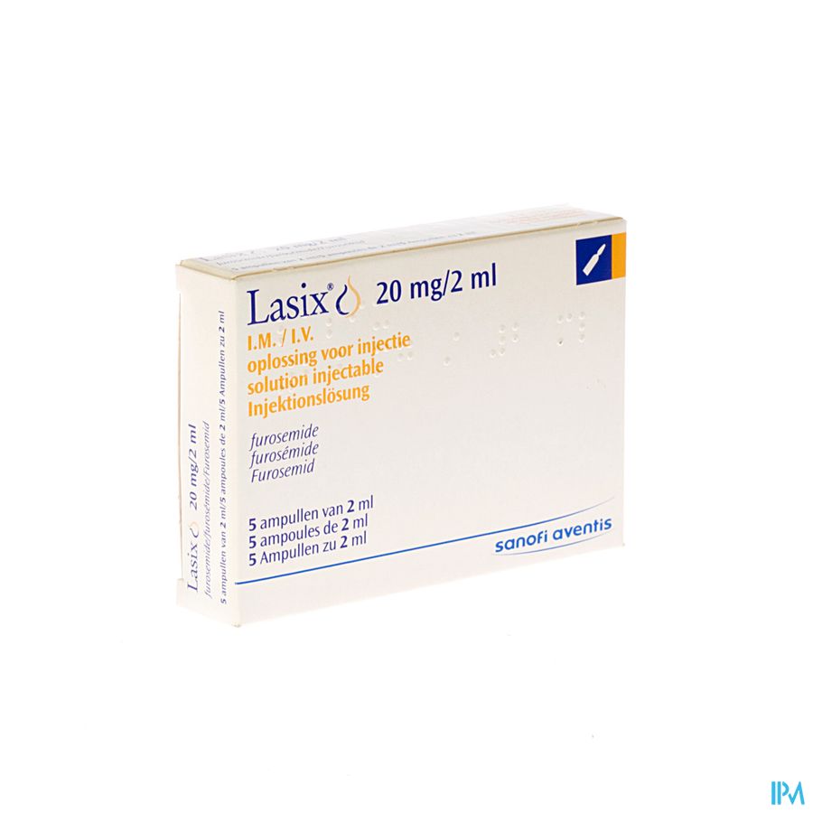 Lasix Amp Im/iv 20mg 5 X 2ml Cfr 3070-414
