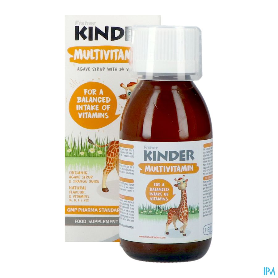 Fisher Kinder Multivitaminen Siroop 125ml 6