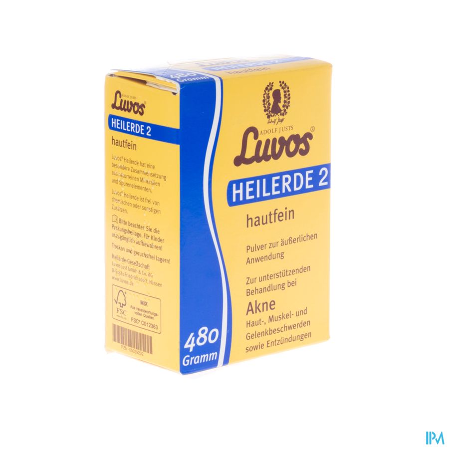 Adolf Justs Luvos Argile Med.peau Pdr 480g Adolf Justs Luvos Argile Med.peau Pdr 480g