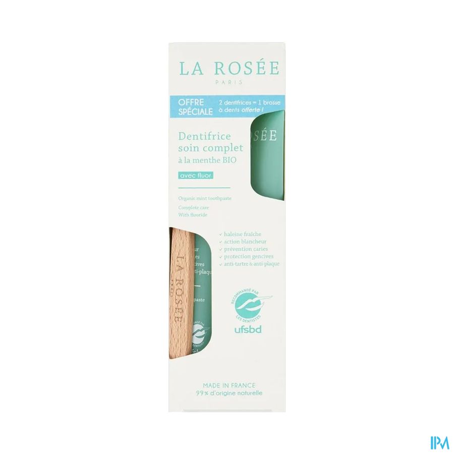 La Rosee Tandpasta 2x75ml + Tandenborstel Gratis La Rosee Tandpasta 2x75ml + Tandenborstel Gratis