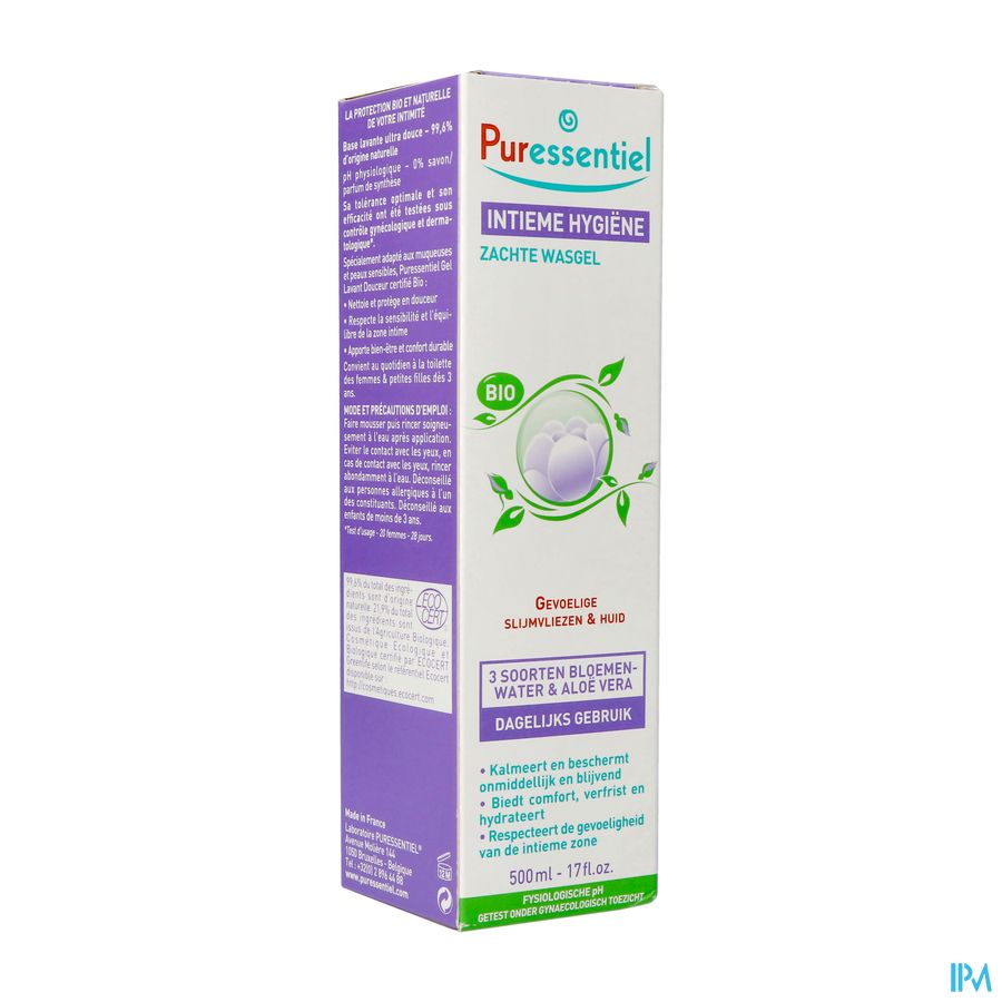 Puressentiel Intieme Hyg. Zachte Wasgel Bio 500ml Puressentiel Intieme Hyg. Zachte Wasgel Bio 500ml