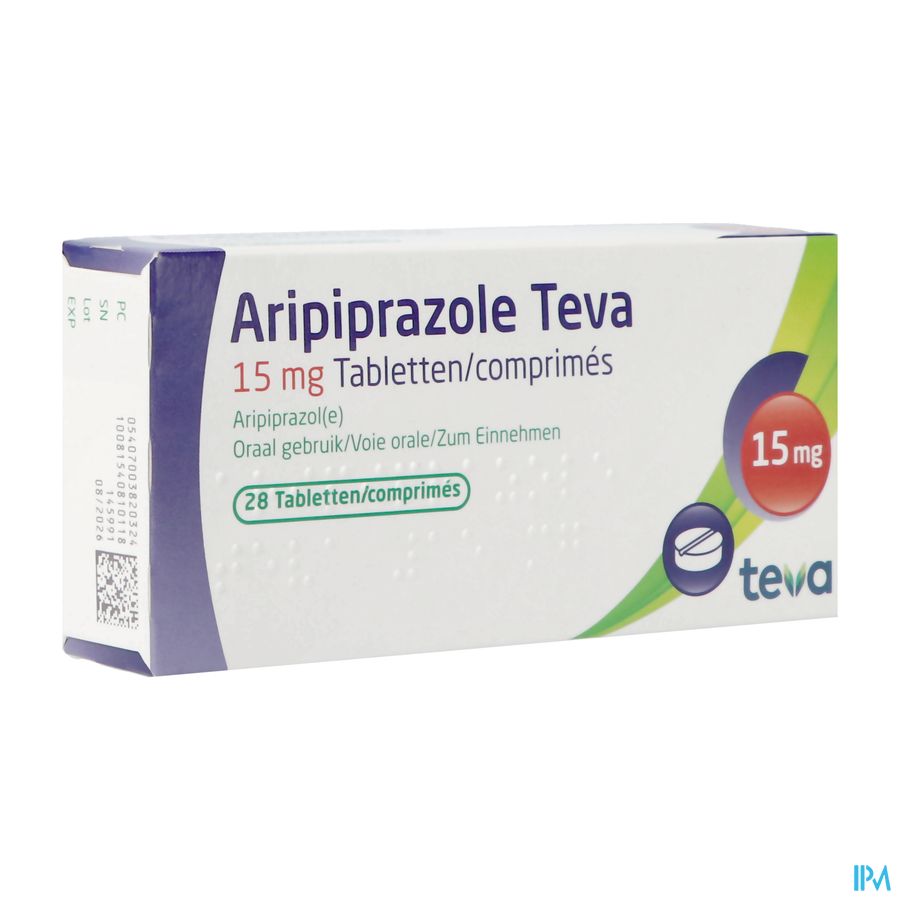 Aripiprazole Teva 15mg Tabl 28 X 15mg Aripiprazole Teva 15mg Tabl 28 X 15mg