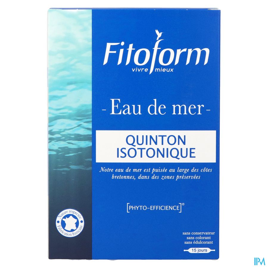 Isotonique Eau De Mer Amp 30x10ml Fitoform 3