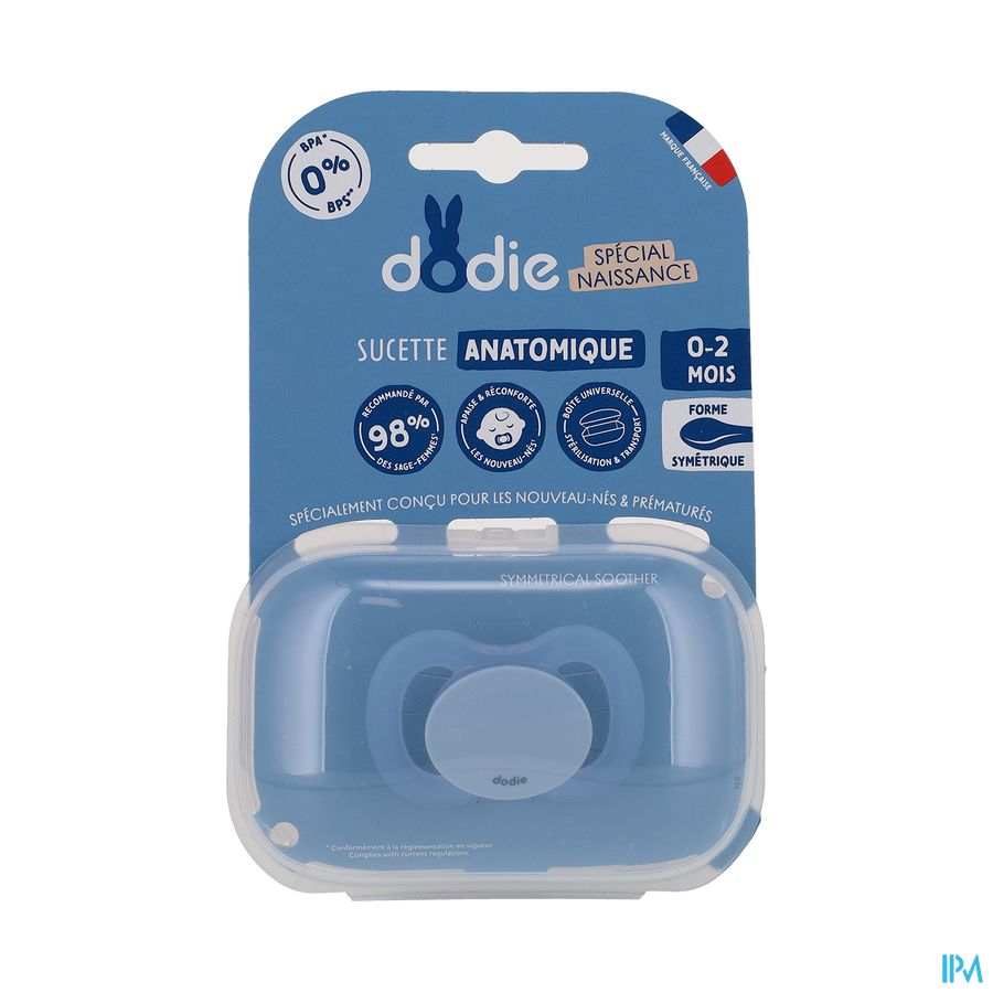 Dodie Fopspeen Anatomisch Pasgeboren 0-2m Blauw