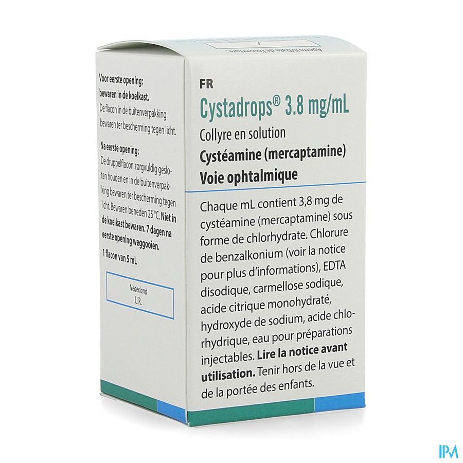 Cystadrops 3,8mg/ml Fl 1 X 5ml Cystadrops 3,8mg/ml Fl 1 X 5ml