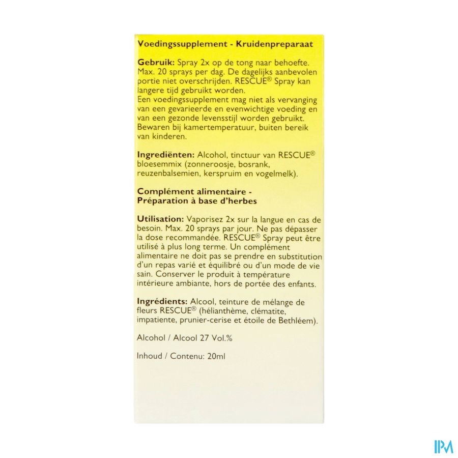 Bach Rescue Spray 20ml 1