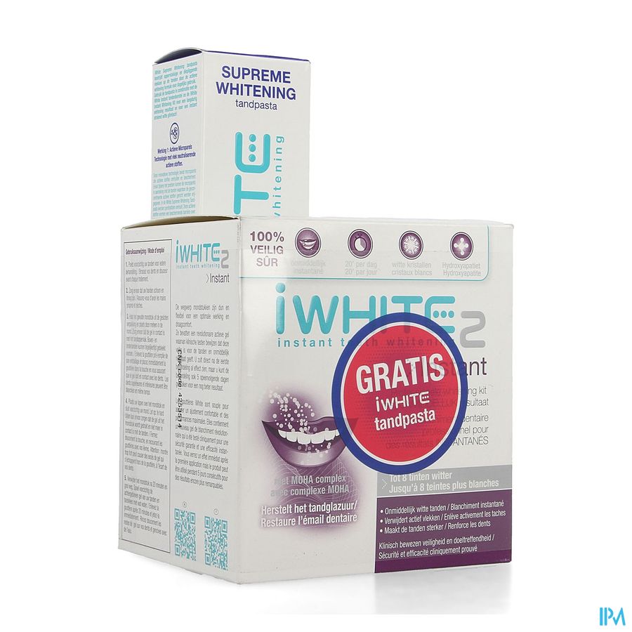 Iwhite Instant 2+iwhite Supreme Tandpasta Promo Iwhite Instant 2+iwhite Supreme Tandpasta Promo
