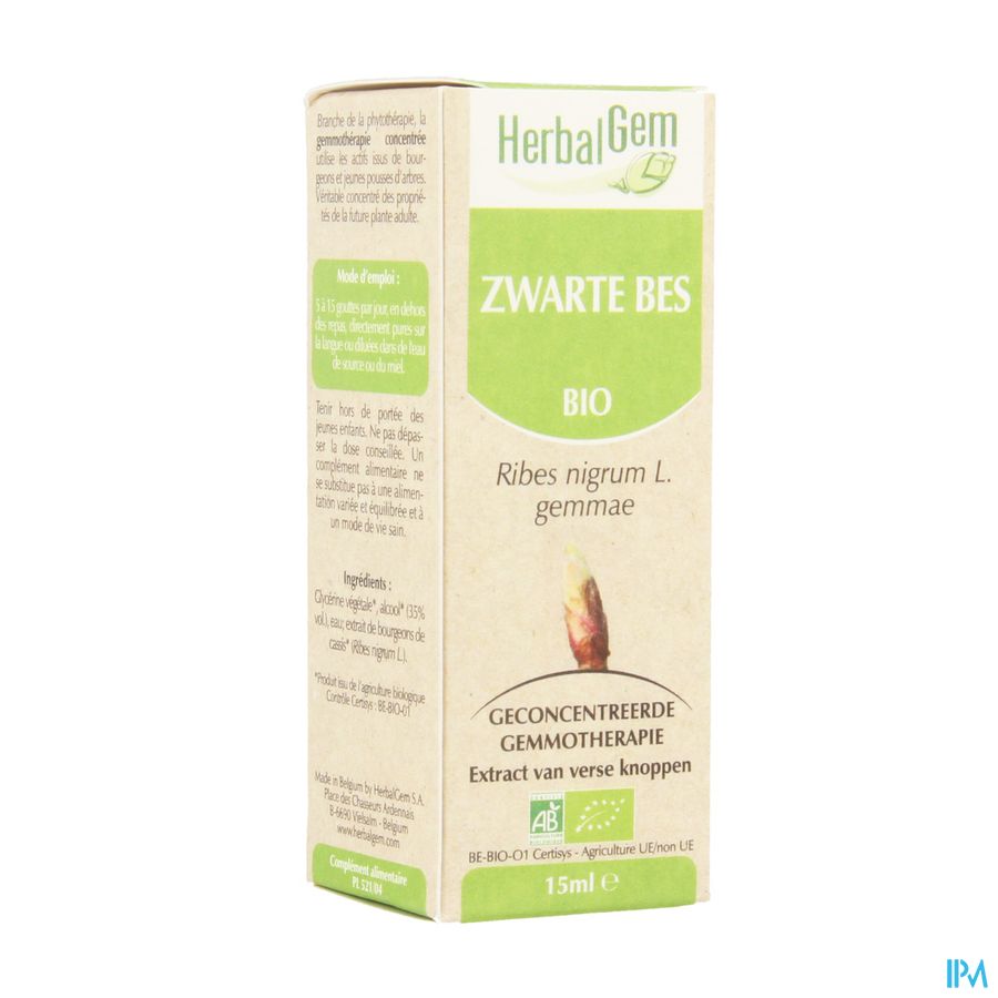 Herbalgem Zwarte Bes Maceraat 15ml Herbalgem Zwarte Bes Maceraat 15ml