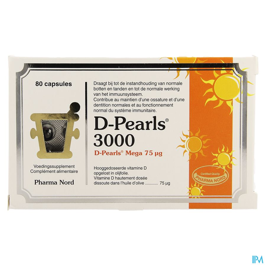 D-pearls 3000 Caps 80 D-pearls 3000 Caps 80