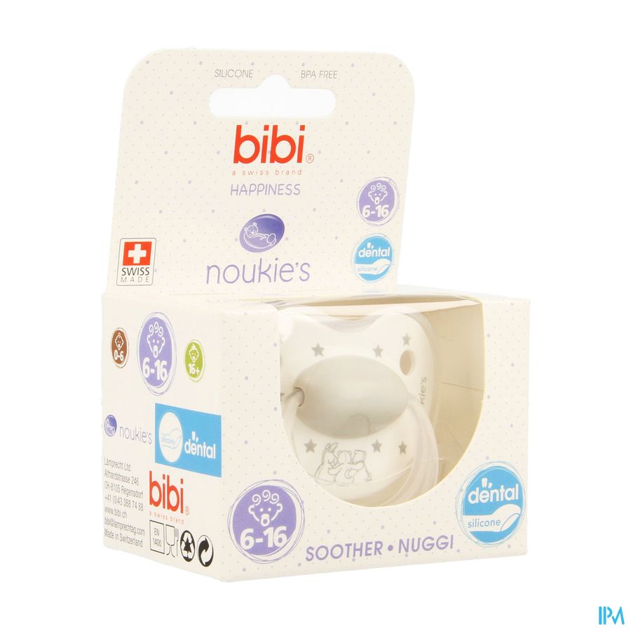 Bibi Noukie's Sucette Dental Stars Ng 6-16m Bibi Noukie's Sucette Dental Stars Ng 6-16m