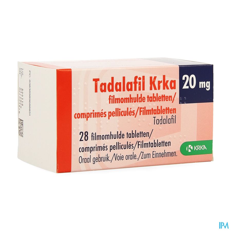 Tadalafil Krka Filmomh Tabl 28 X 20mg Tadalafil Krka Filmomh Tabl 28 X 20mg