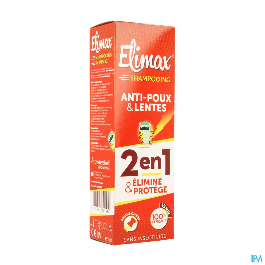 Elimax Shampoo Tegen Luizen Fl 100ml 2