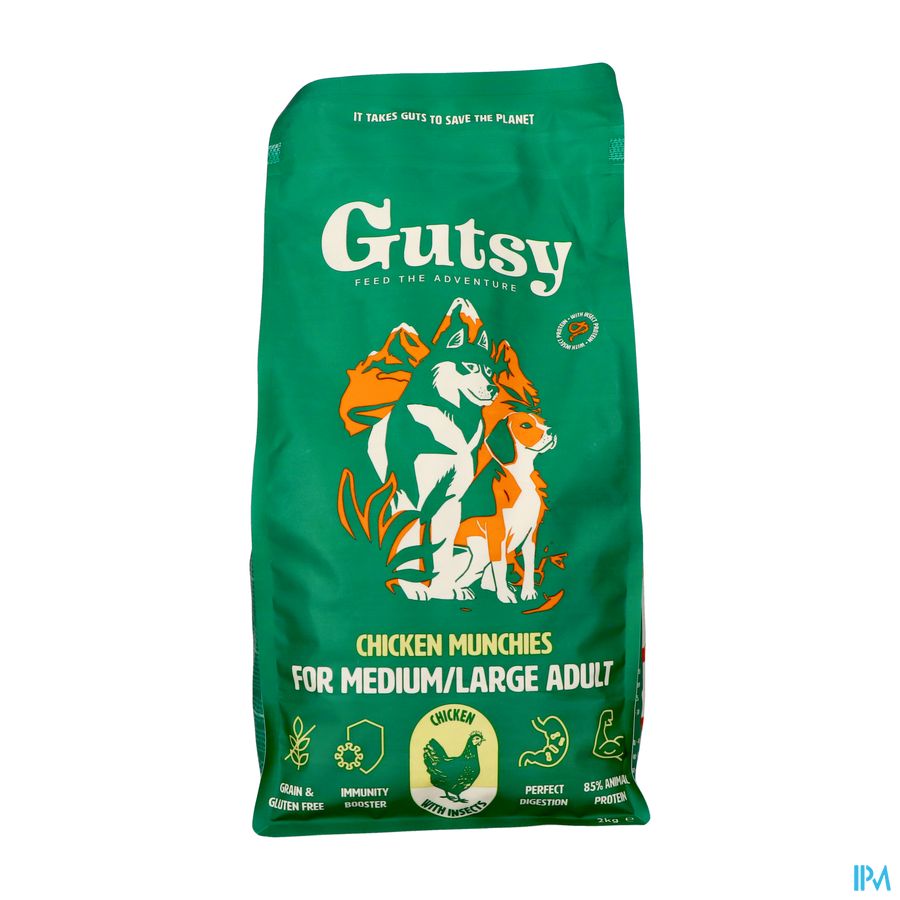 Gutsy Chicken Munchies Medium&large Adult 2kg Gutsy Chicken Munchies Medium&large Adult 2kg