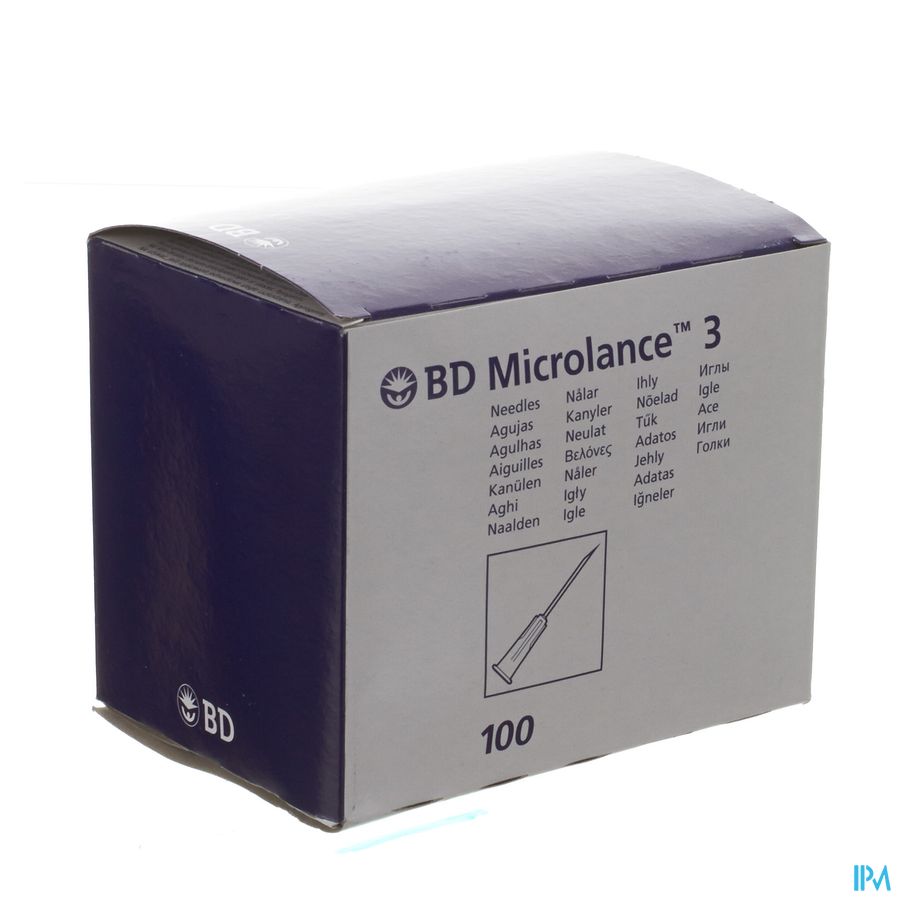 Bd Microlance 3 Aig.18g 1/2 Sb 1,2mm 40mm Rose 100