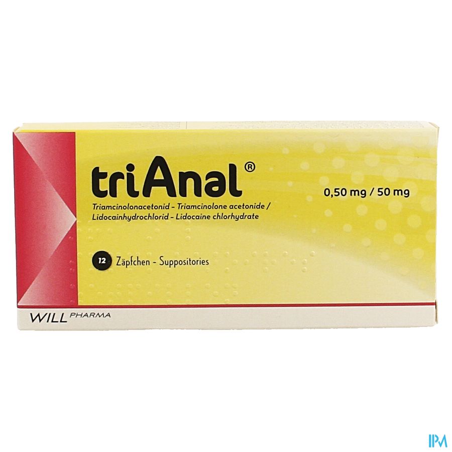 Trianal 0,50mg/50mg Suppo 12 1