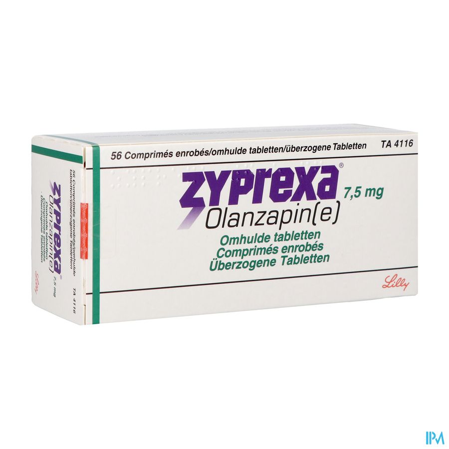 Zyprexa Comp Enrobe - Omhulde Comp 56 X 7,5mg Zyprexa Comp Enrobe - Omhulde Comp 56 X 7,5mg