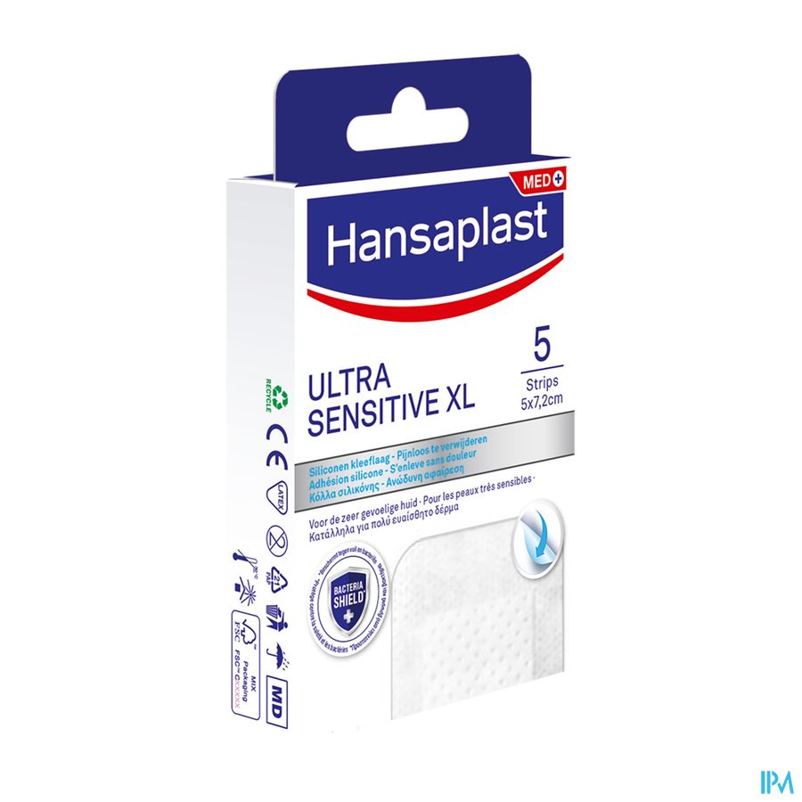 Hansaplast Pleisters Ultra Sensitive Xl 5 Hansaplast Pleisters Ultra Sensitive Xl 5