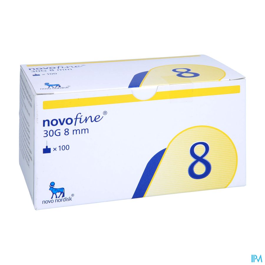 Novofine Pi Pharma Aig Ster 8mm/30g 100 Novofine Pi Pharma Aig Ster 8mm/30g 100
