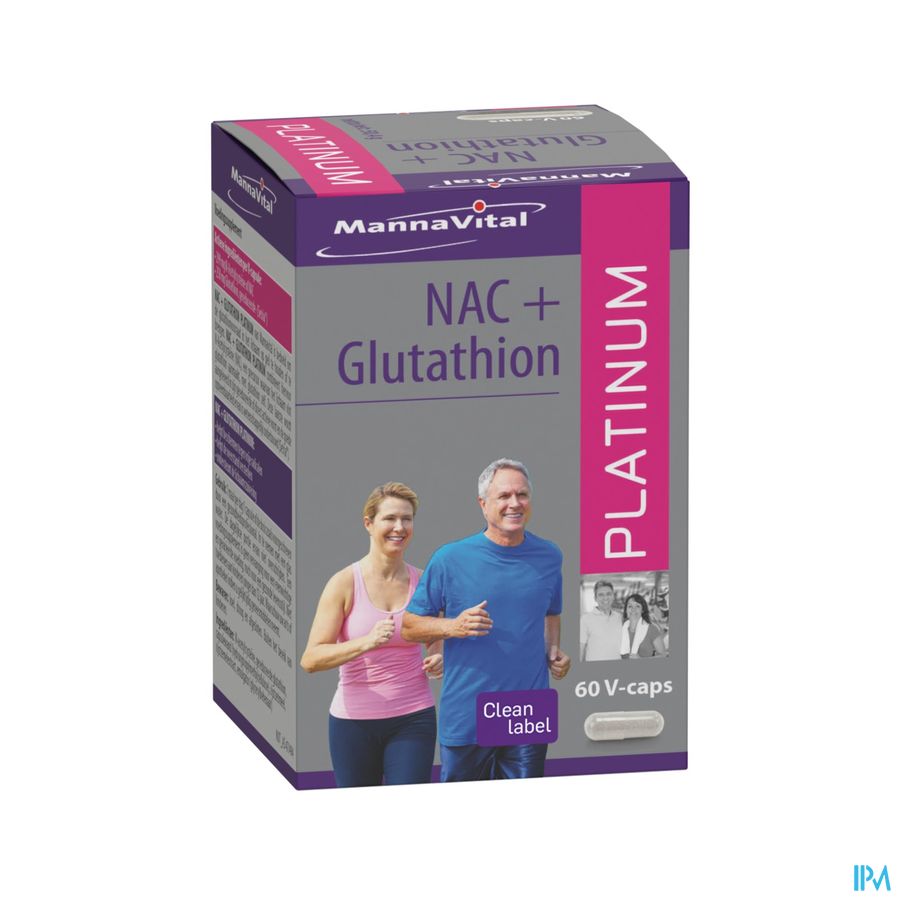 Mannavital Nac Glutathion Platinum V-caps 60 Mannavital Nac Glutathion Platinum V-caps 60