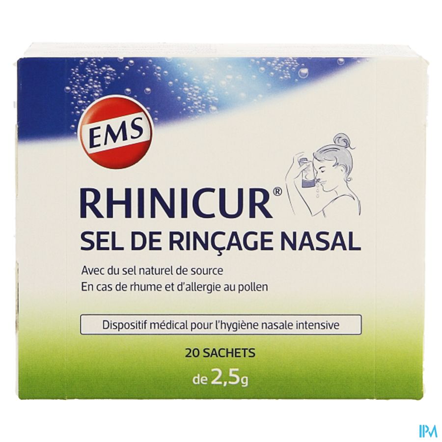 Rhinicur Nasaal Spoelzout Zakje 20x2,5g 7