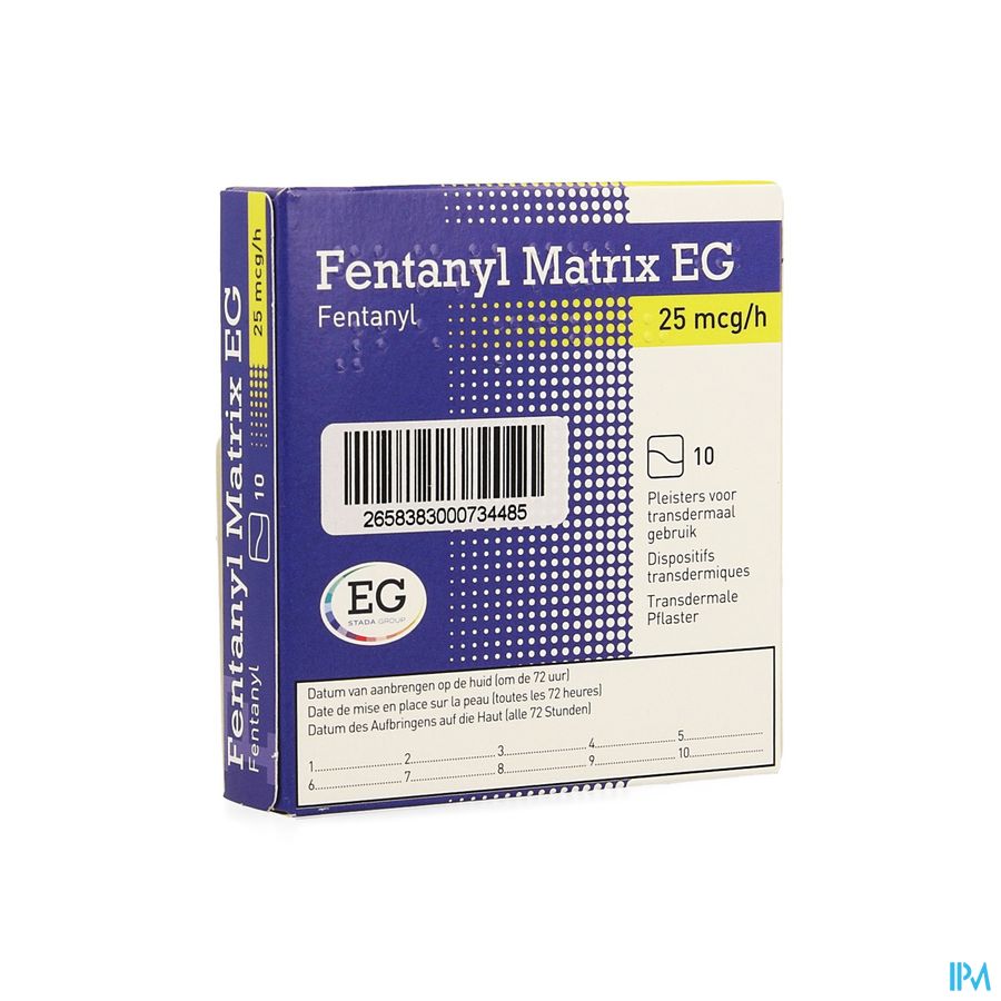 Fentanyl Matrix EG 25,0Ug Pleist Transderm 10 Fentanyl Matrix EG 25,0Ug Pleist Transderm 10