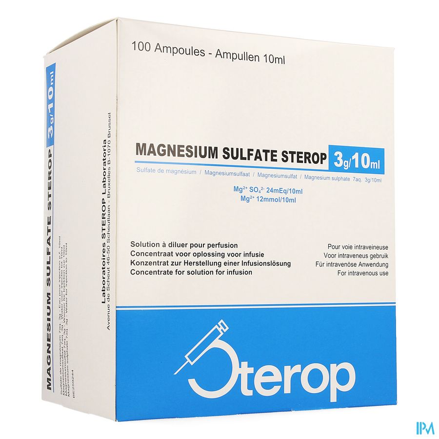 Sterop mg-sulfaat 3g 10ml 100 Amp Nm
