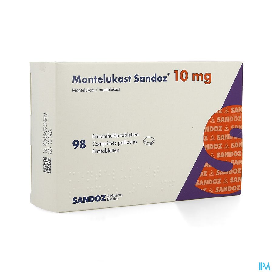 Montelukast Sandoz 10mg Filmomh Tabl 98 X 10mg Montelukast Sandoz 10mg Filmomh Tabl 98 X 10mg