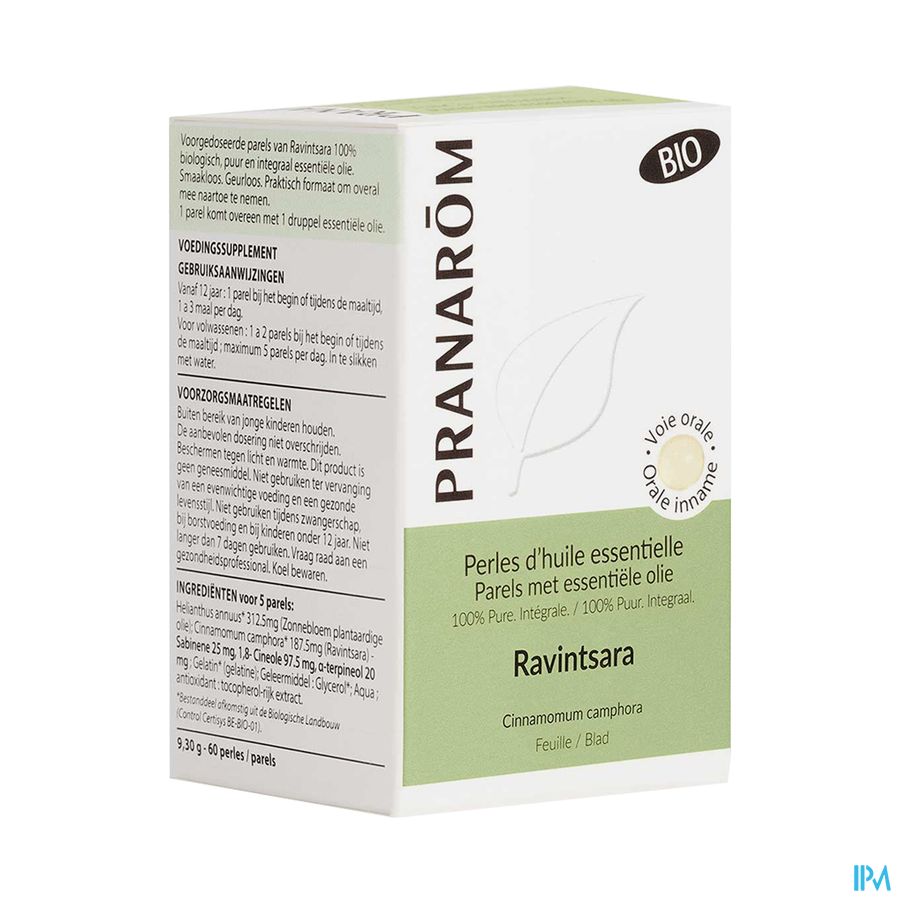 Pranarom Eo Ravintsara Bio Parels 60 Pranarom Eo Ravintsara Bio Parels 60