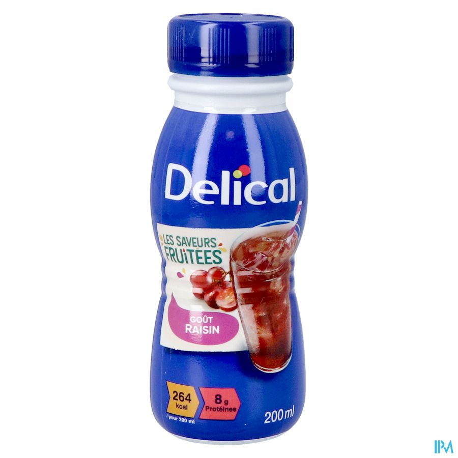 Delical Fruitdrink Druiven 4x200ml 6
