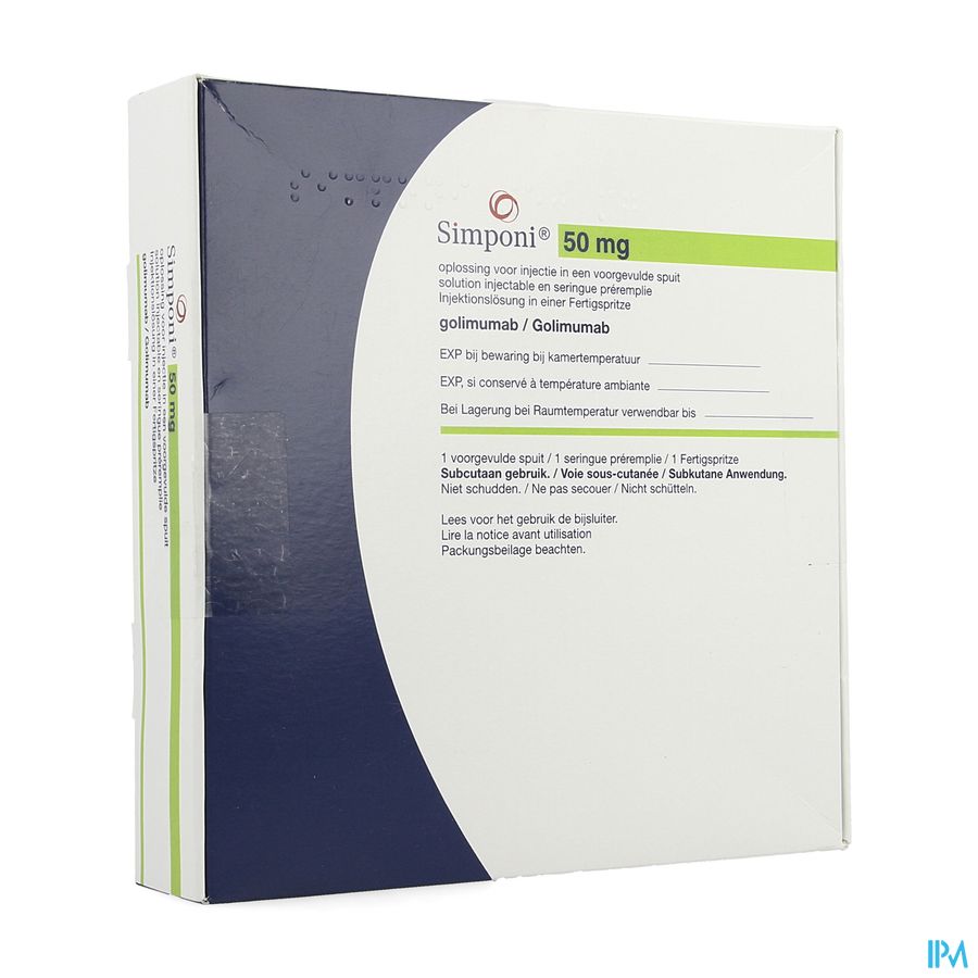 Simponi 50mg Abacus Opl Inj Voorgev.spuit 1 Simponi 50mg Abacus Opl Inj Voorgev.spuit 1