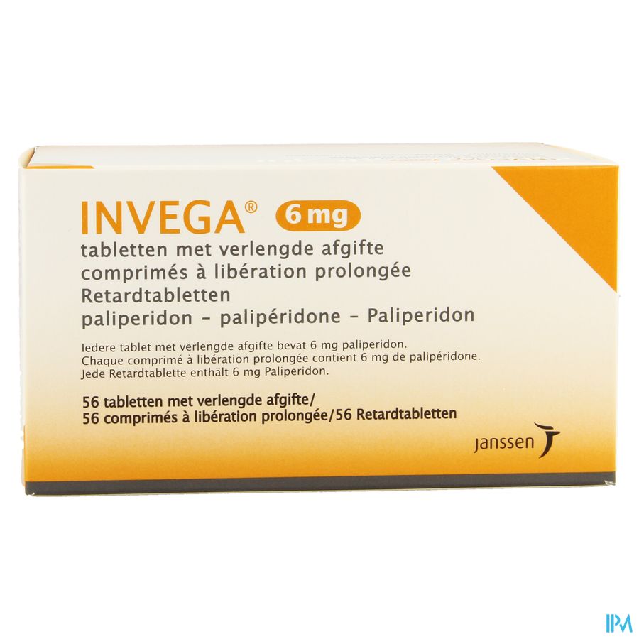 Invega Tabl Retard 56 X 6mg 2