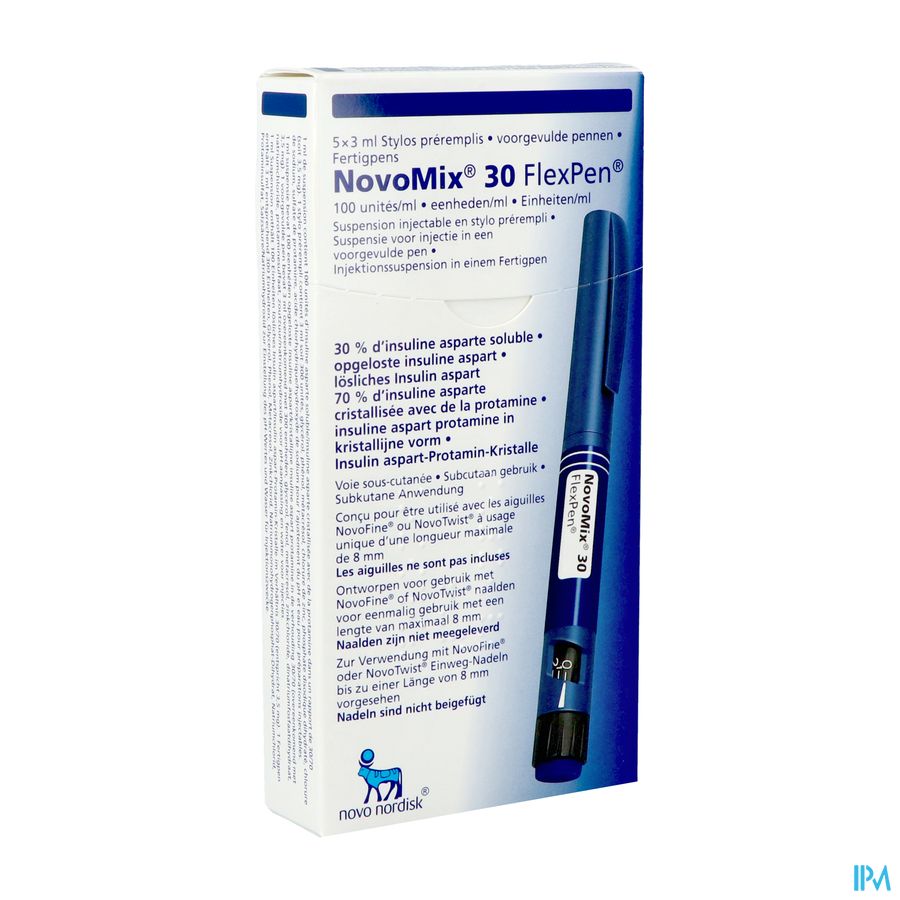 Novomix 30 Flexpen 5 X 3ml 100 U/ml Novomix 30 Flexpen 5 X 3ml 100 U/ml