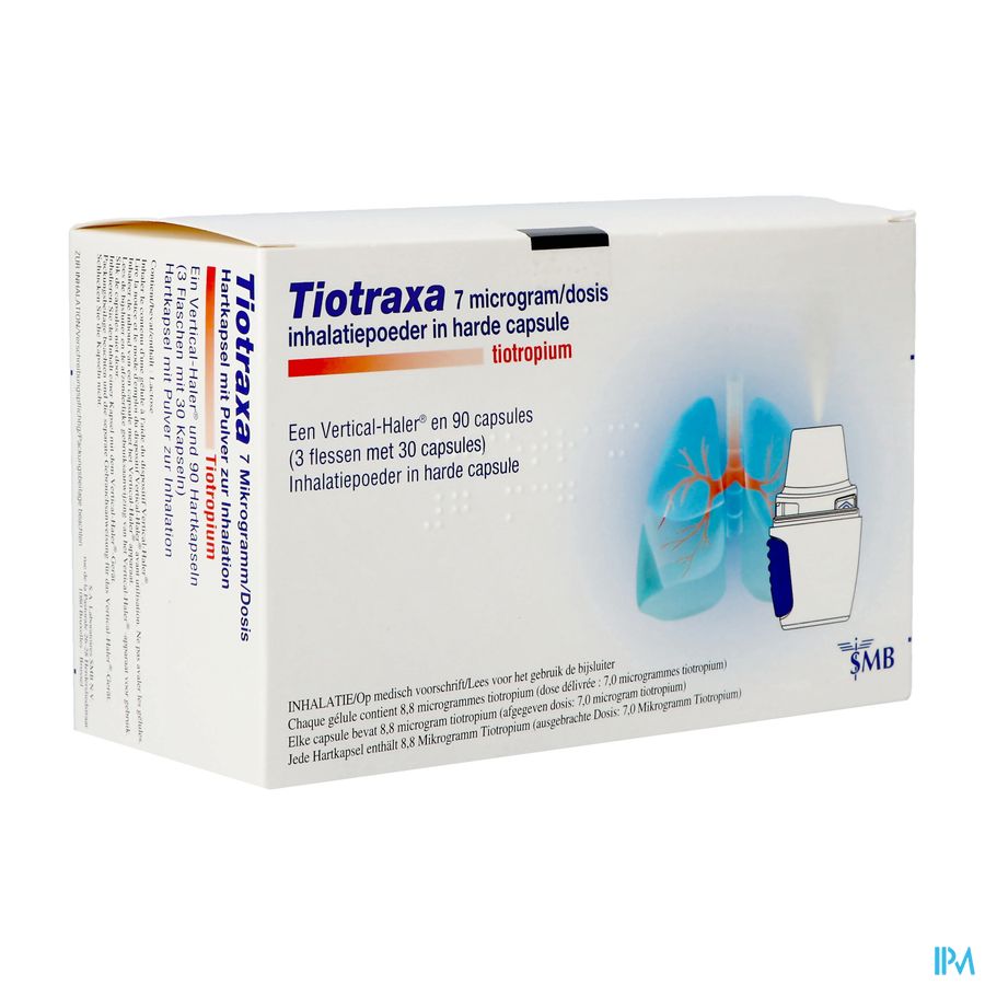 Tiotraxa 7mcg/dosis Pdr Inhalatie Fl Caps 3x30 Tiotraxa 7mcg/dosis Pdr Inhalatie Fl Caps 3x30