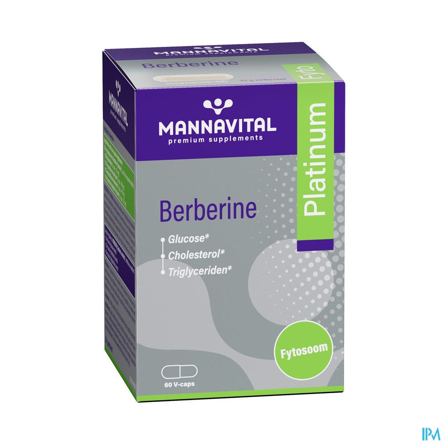 Mannavital Berberine Platinum V-caps 60