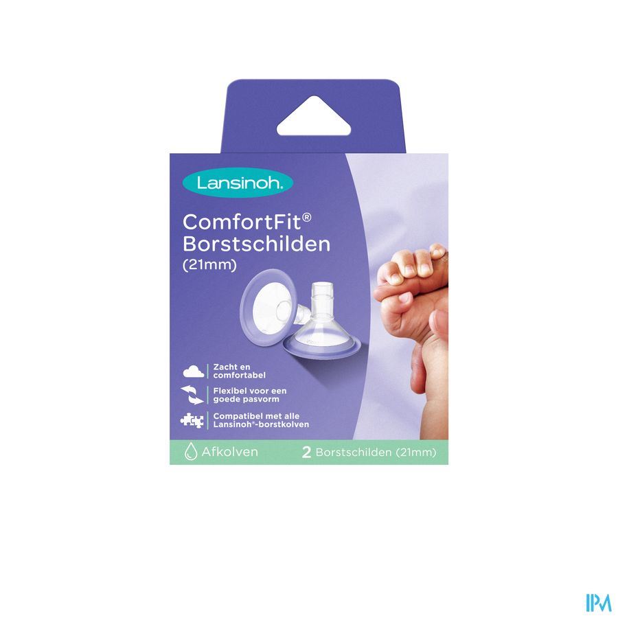 Lansinoh Borstschilden Comfort Fit 2x21mm Lansinoh Borstschilden Comfort Fit 2x21mm