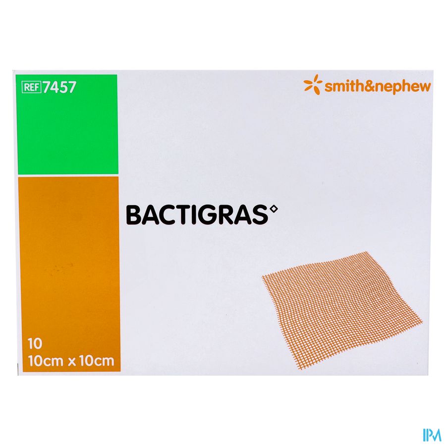 Bactigras Verband 10cmx10cm 10 7457 2