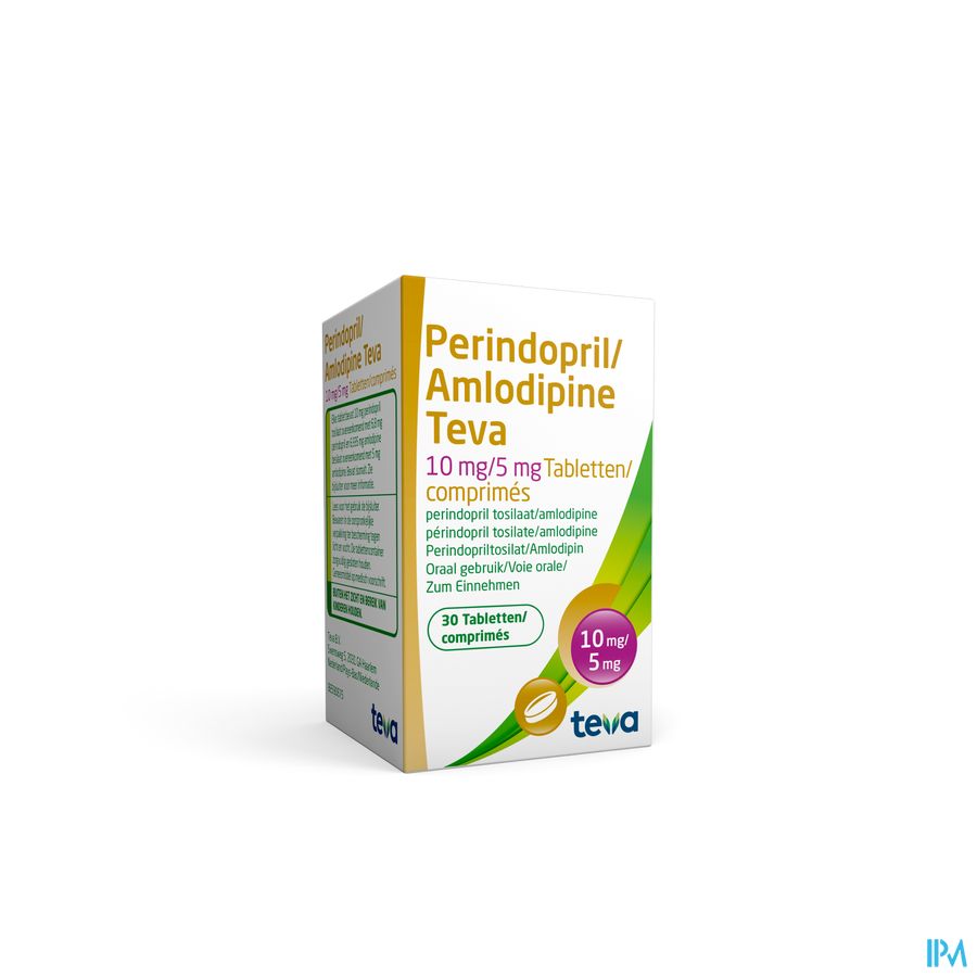 Perindopril Amlodipine Teva 10mg/ 5mg Comp 30 Perindopril Amlodipine Teva 10mg/ 5mg Comp 30