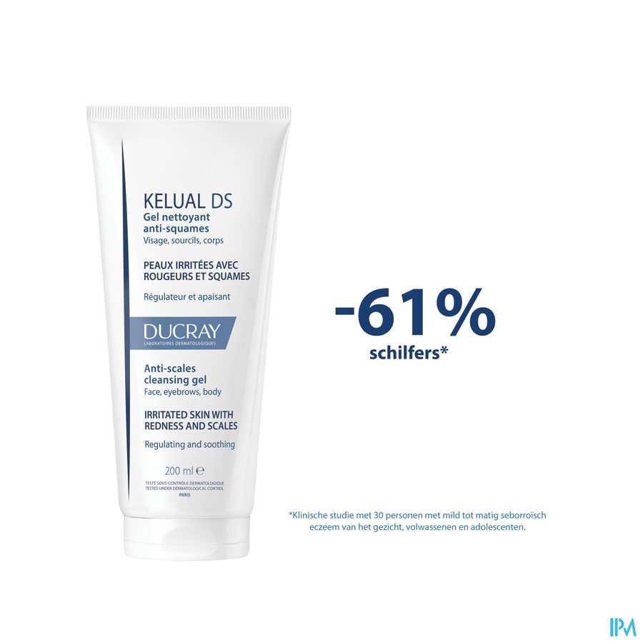 Ducray Kelual Ds Reinigingsgel A/schilfers200ml Nf 4