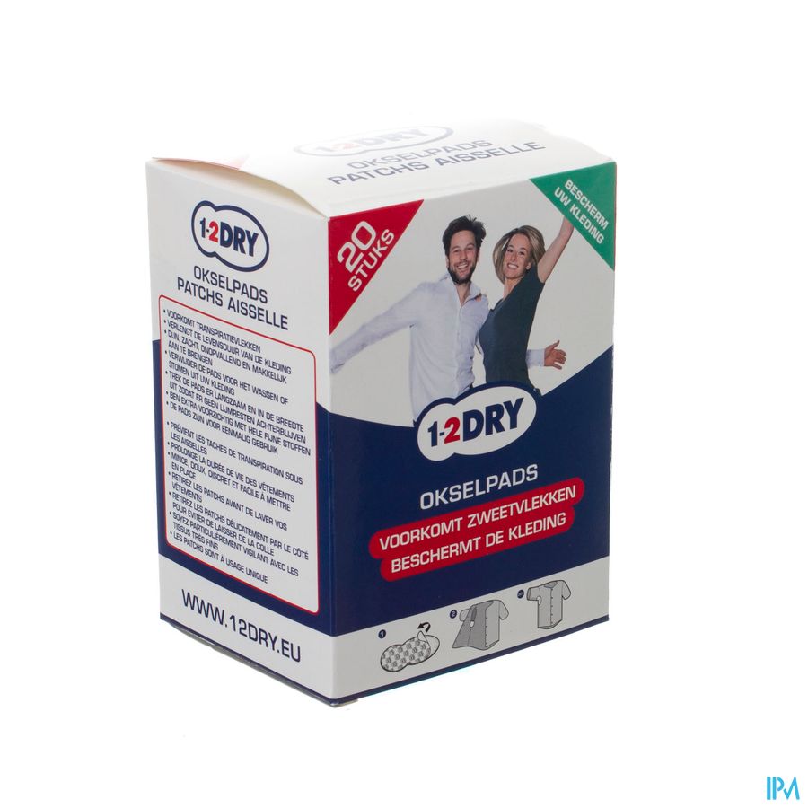 1-2dry Okselpads Large 20 1-2dry Okselpads Large 20