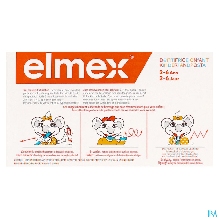 Elmex Kindertandpasta 2-6j 2x50ml 5