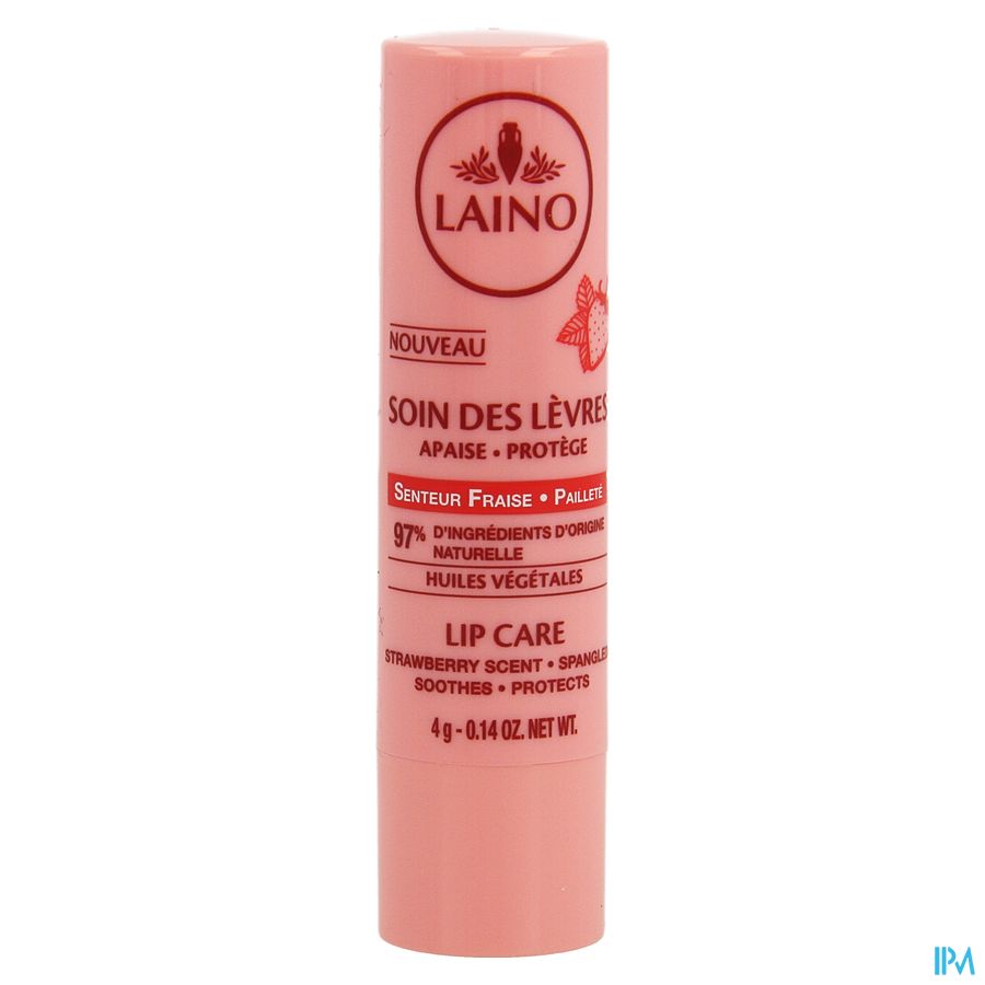 Laino Verzorging Lippen Aardbei 4g 6