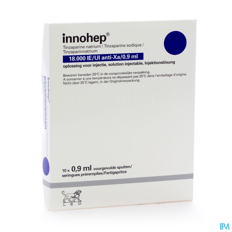 Innohep Ser Sc 10 X 18000 Iu 0,90ml Innohep Ser Sc 10 X 18000 Iu 0,90ml