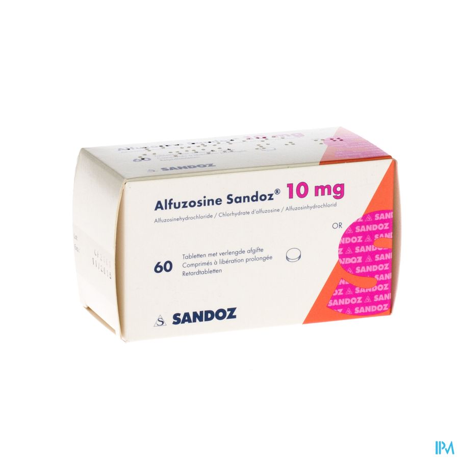 Alfuzosine Sandoz Comp 60 X 10mg Alfuzosine Sandoz Comp 60 X 10mg