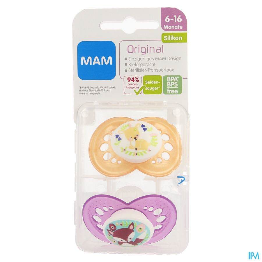 Mam Sucette Original +6m Fille 1