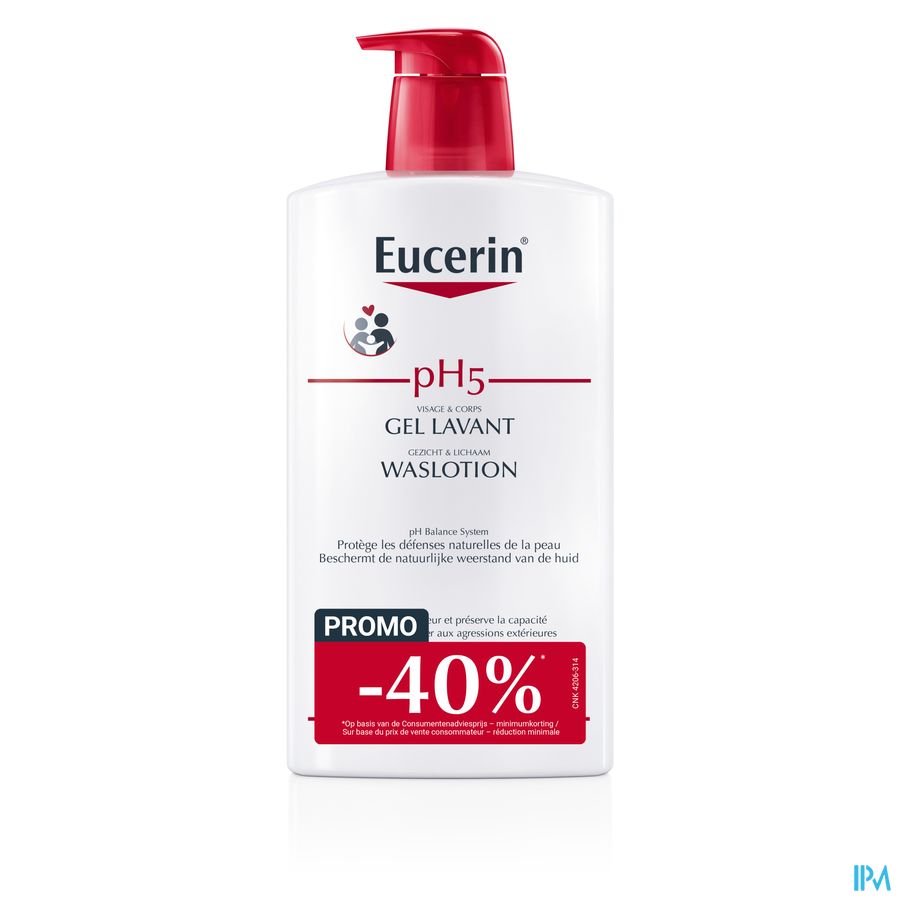 Eucerin Ph5 Gel Lavant 1l Promo -40% Eucerin Ph5 Gel Lavant 1l Promo -40%