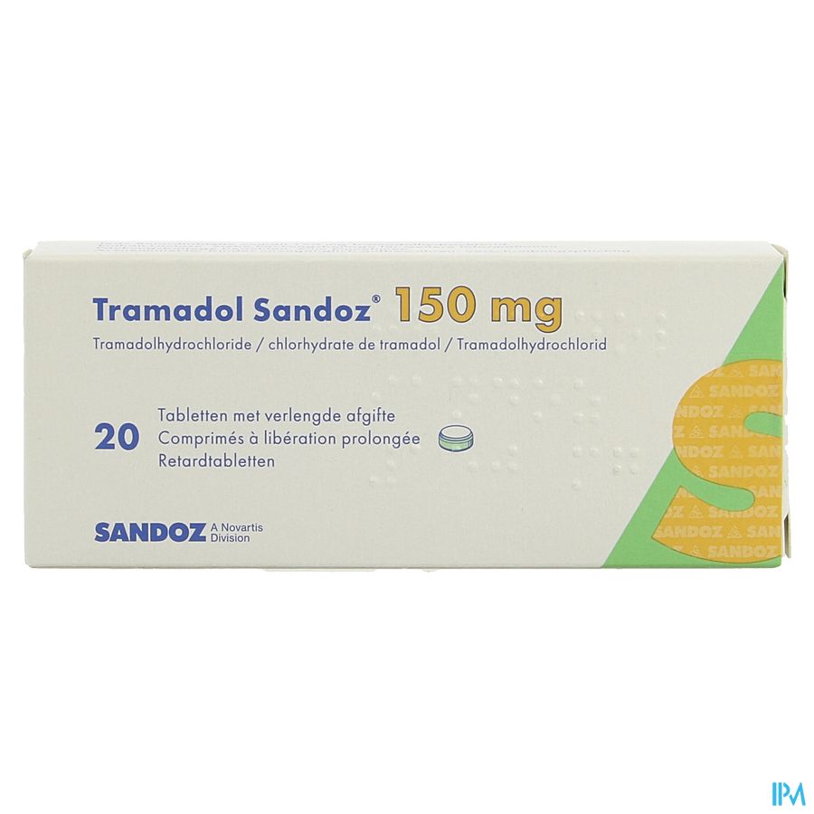 Tramadol 150 Sandoz Tabl Verl Afgifte 20 X 150mg 2