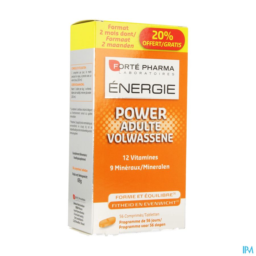 Energie Power Adulte Comp 56 Promo 20% Energie Power Adulte Comp 56 Promo 20%